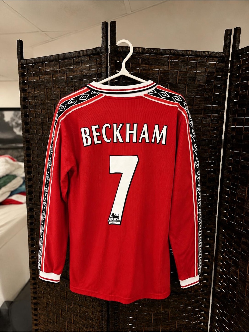 David Beckham Manchester United Retro Soccer Jersey